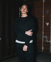 Athleisure Sweatshirt - Μαύρο