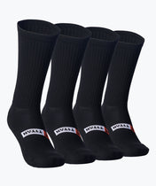 Μαύρες αθλητικές κάλτσες - σετ 4 τεμαχίων